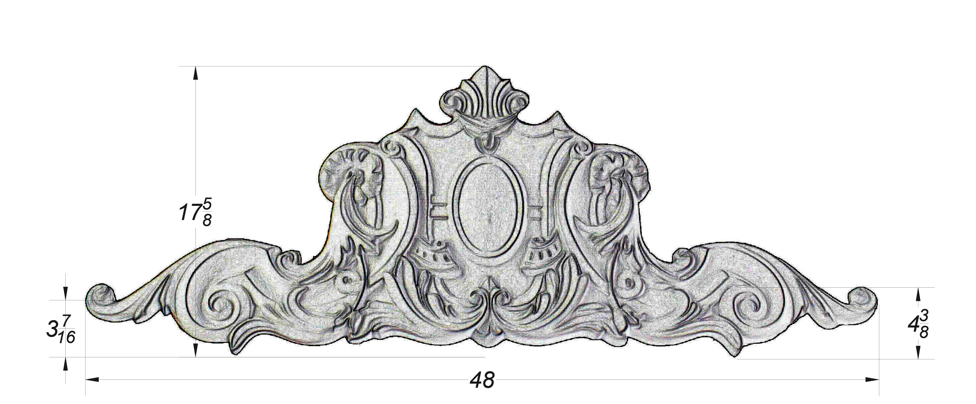 Wall medallion -620-48"