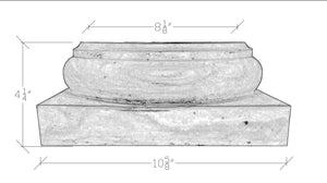 Sub-Doric Column Base 8"